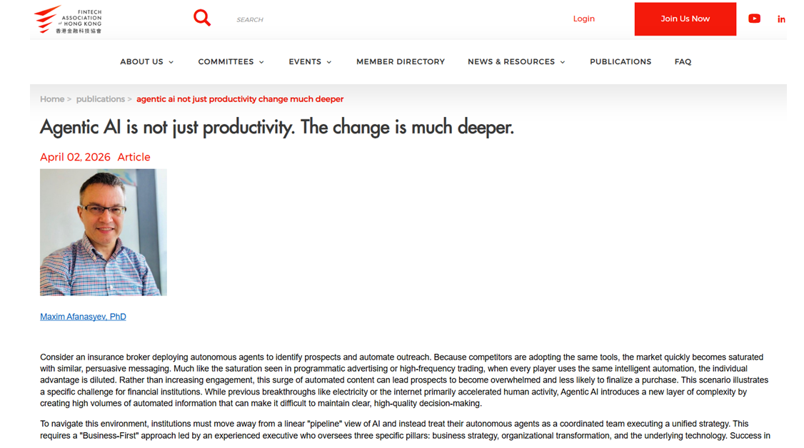 Agentic AI is not just productivity. The change is much deeper.